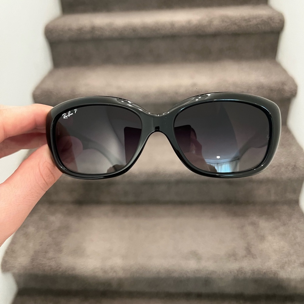NEW Ray-Ban Jackie Ohh Sunglasses Rb4101 Grey Gradient Polarized Lens 58โฆ - Picture 2 of 6